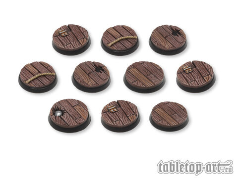 Pirate Ship Bases - 25mm (10)