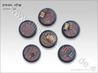 Pirate Ship Bases - 30mm Round Lip (5)