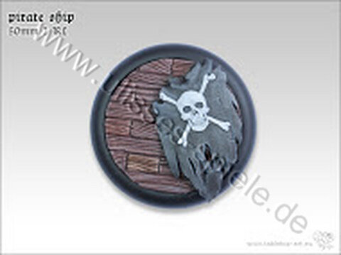Pirate Ship Bases - 50mm Round Lip 2