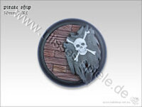 Pirate Ship Bases - 50mm Round Lip 2
