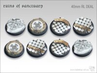 Ruins of Sanctuary Bases - 40mm Round Lip DEAL (8)