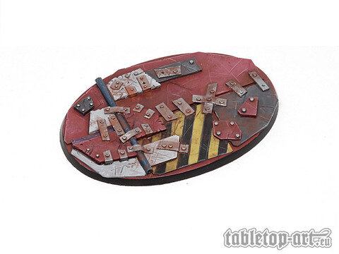 Scrap Steel Bases - 105mm Oval 1