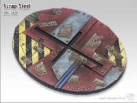 Scrap Steel Bases - 120mm Oval 1