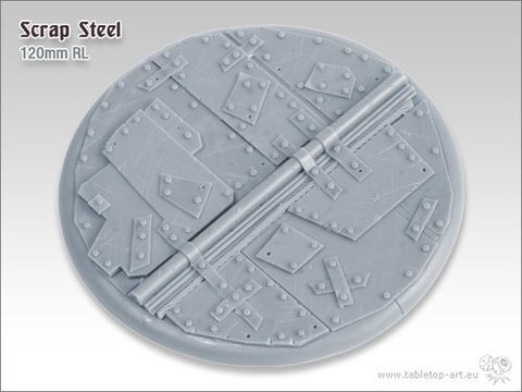 Scrap Steel Bases - 120mm Round Lip 1