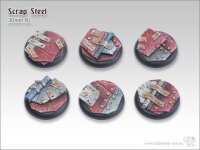 Scrap Steel Bases - 30mm Round Lip (5)