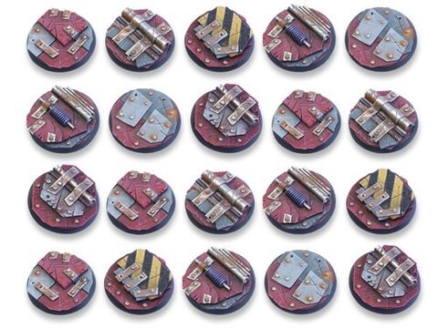 Scrap Steel Bases - 32mm DEAL (20)