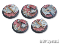 Scrap Steel Bases - 40mm Round Lip (5)