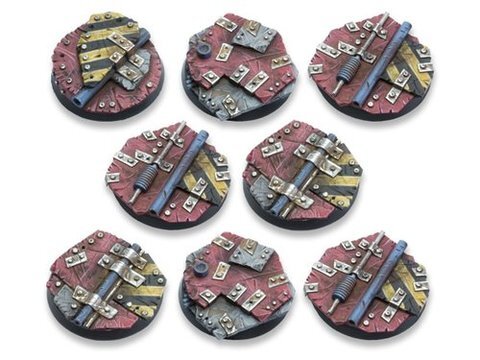 Scrap Steel Bases - 40mm Round Lip DEAL (8)