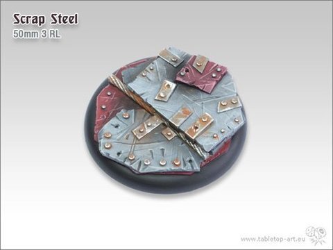 Scrap Steel Bases - 50mm Round Lip 3