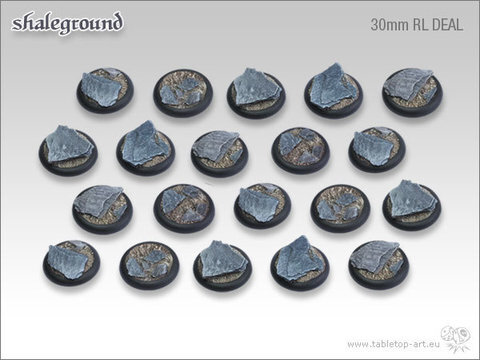 Shaleground Bases - 30mm Round Lip DEAL (20)