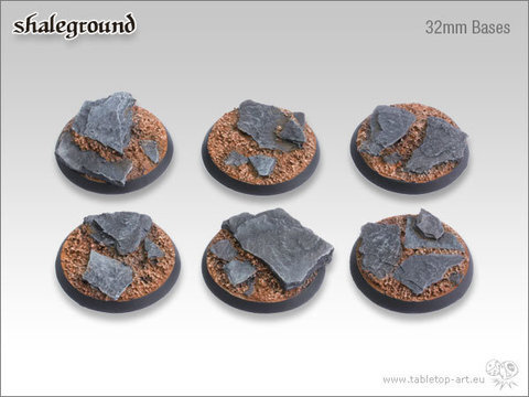 Shaleground Bases - 32mm (5)
