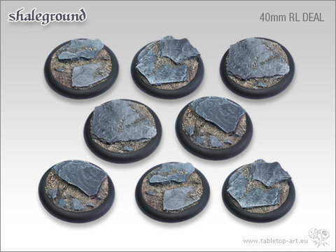 Shaleground Bases - 40mm Round Lip DEAL (8)