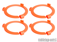 Squad Marker - 50mm Neon Orange (4)