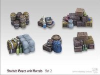 Stacked Boxes And Barrels - Set 2 (6)