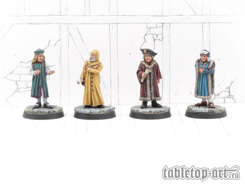 Townsfolk Miniatures - Council Set (4)