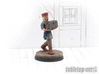Townsfolk Miniatures - Servant With Treasure Chest