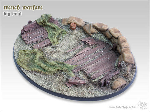 Trench Warfare Bases - 120mm Oval 1