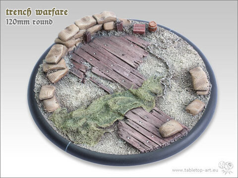 Trench Warfare Bases - 120mm Round Lip 1