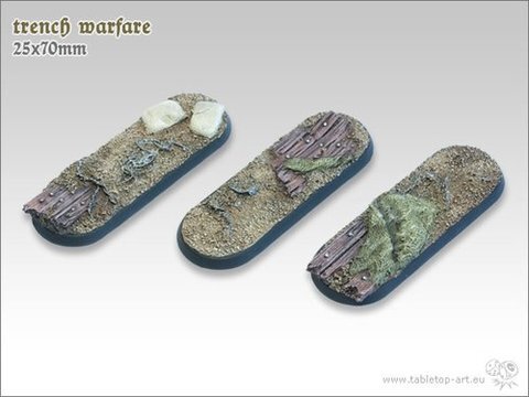 Trench Warfare Bases - 25x70mm (3)
