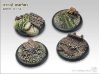 Trench Warfare Bases - 40mm Round Lip (2)