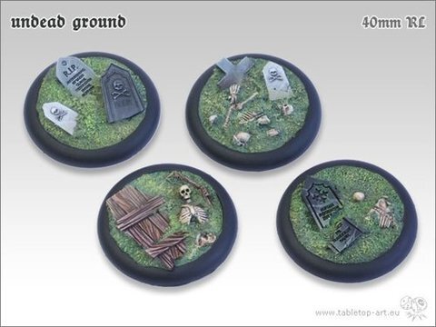 Undead Ground Bases - 40mm Round Lip (2)