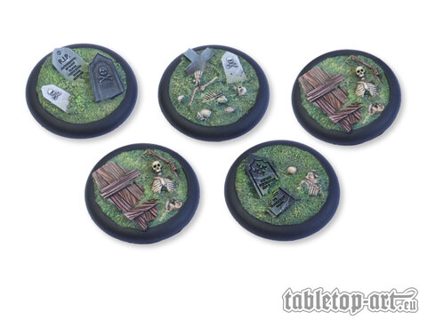 Undead Ground Bases - 40mm Round Lip (5)