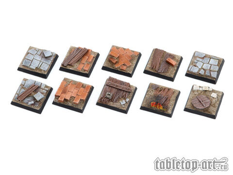 Viking Raid Bases - 25x25mm (10)