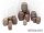 Wooden Barrels Set 4 - Mixed Sizes (15)
