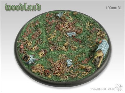 Woodland Bases - 120mm Round Lip 1