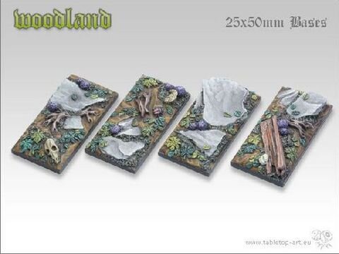 Woodland Bases - 25x50mm (4)