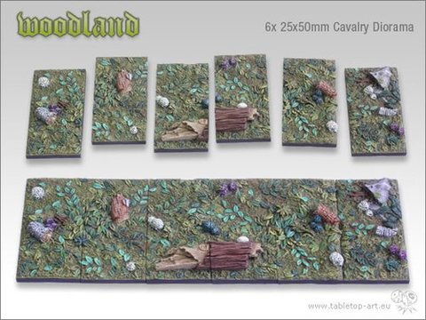 Woodland Bases - 25x50mm Diorama (6)