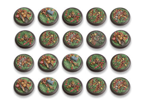 Woodland Bases - 30mm Round Lip DEAL (20)