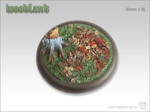 Woodland Bases - 50mm Round Lip 3