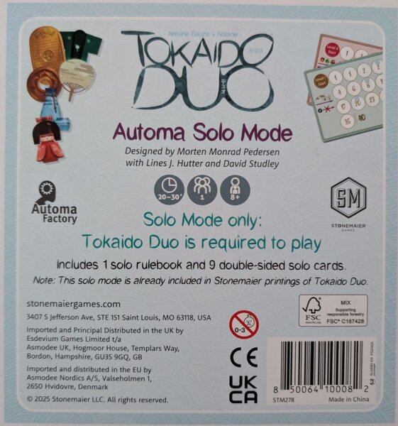 Tokaido Duo: Automa Solo Mode (EN)