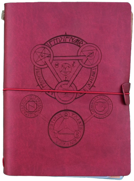 RPG Character Journal: Red Arcane Symbol (EN)