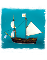 Blood & Plunder: Brigantine Ship (Resin)
