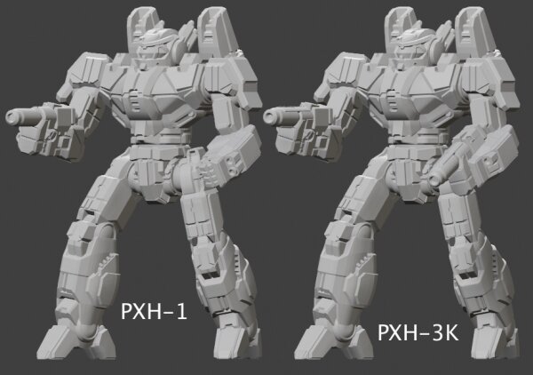 BattleTech Miniatures Phoenix Hawk PXH-1/3K