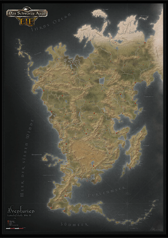 Das Schwarze Auge ELF: Aventurien Stoffkarte