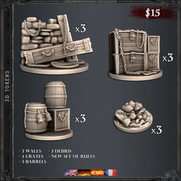 Ancient Blood: 3D Tokens