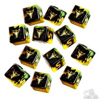 Elder Dice: Yellow Sign Dim Carcosa D6 (12)