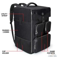 ENHANCE Board Game Backpack: Dragon Black