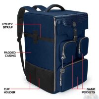 ENHANCE Board Game Backpack: Dragon Blue