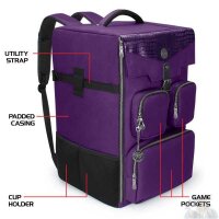 ENHANCE Board Game Backpack: Dragon Purple