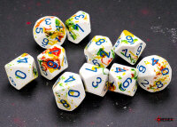 Chessex Brush Dice Set 10D10 Breezy