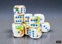 Chessex Brush Dice Set D6 Breezy 16mm (12)