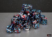 Chessex Brush Dice Set D6 Dark Side 12mm (36)