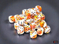 Chessex Brush Dice Set D6 Sunrise 12mm (36)