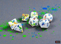 Chessex Brush Polyhedral Dice Set Breezy (7)