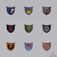 Dolmenwood: Noble House Enamel Pin Set