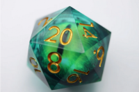 35mm Moving Eye D20 Green Cyclops Eye